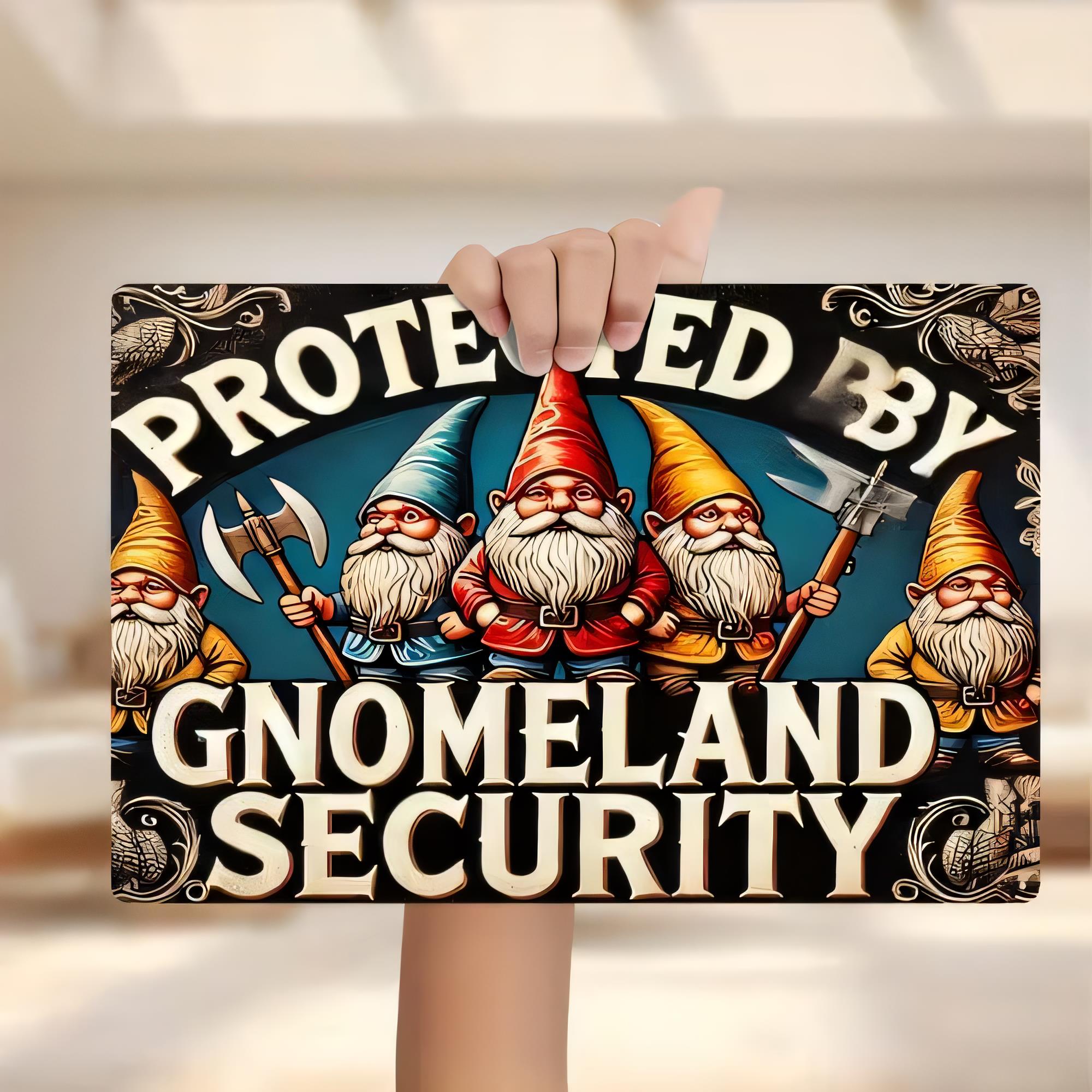 Home Security Land - Targa in metallo, Protezione garantita dalla