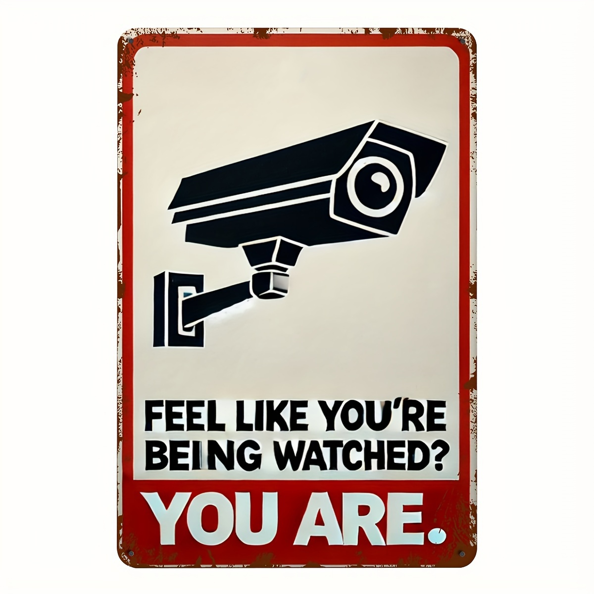 Home Security Quotes - Divertente cartello in metallo con avvertimento