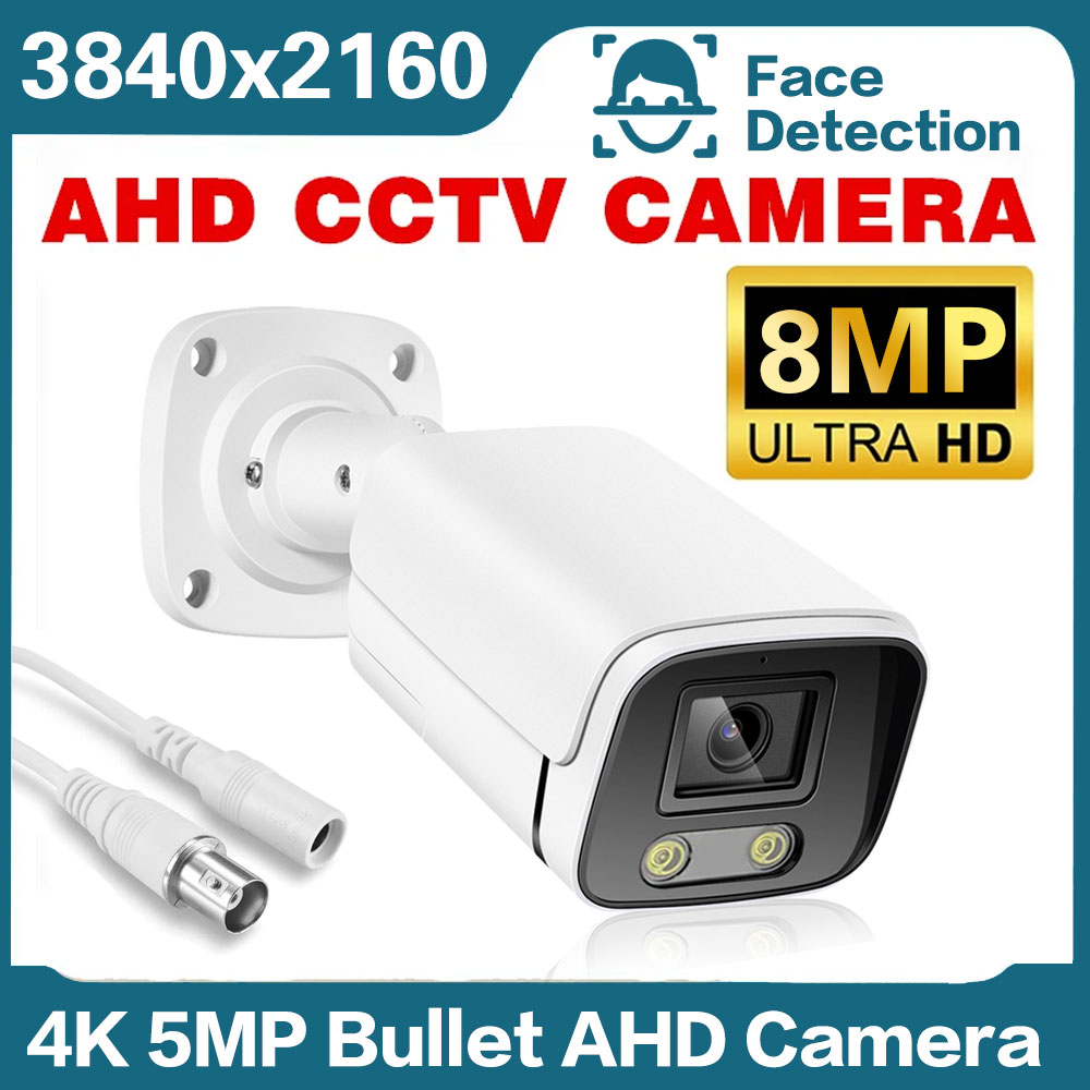 Ip Camera Outdoor 4K - Telecamera di sicurezza per visione notturna