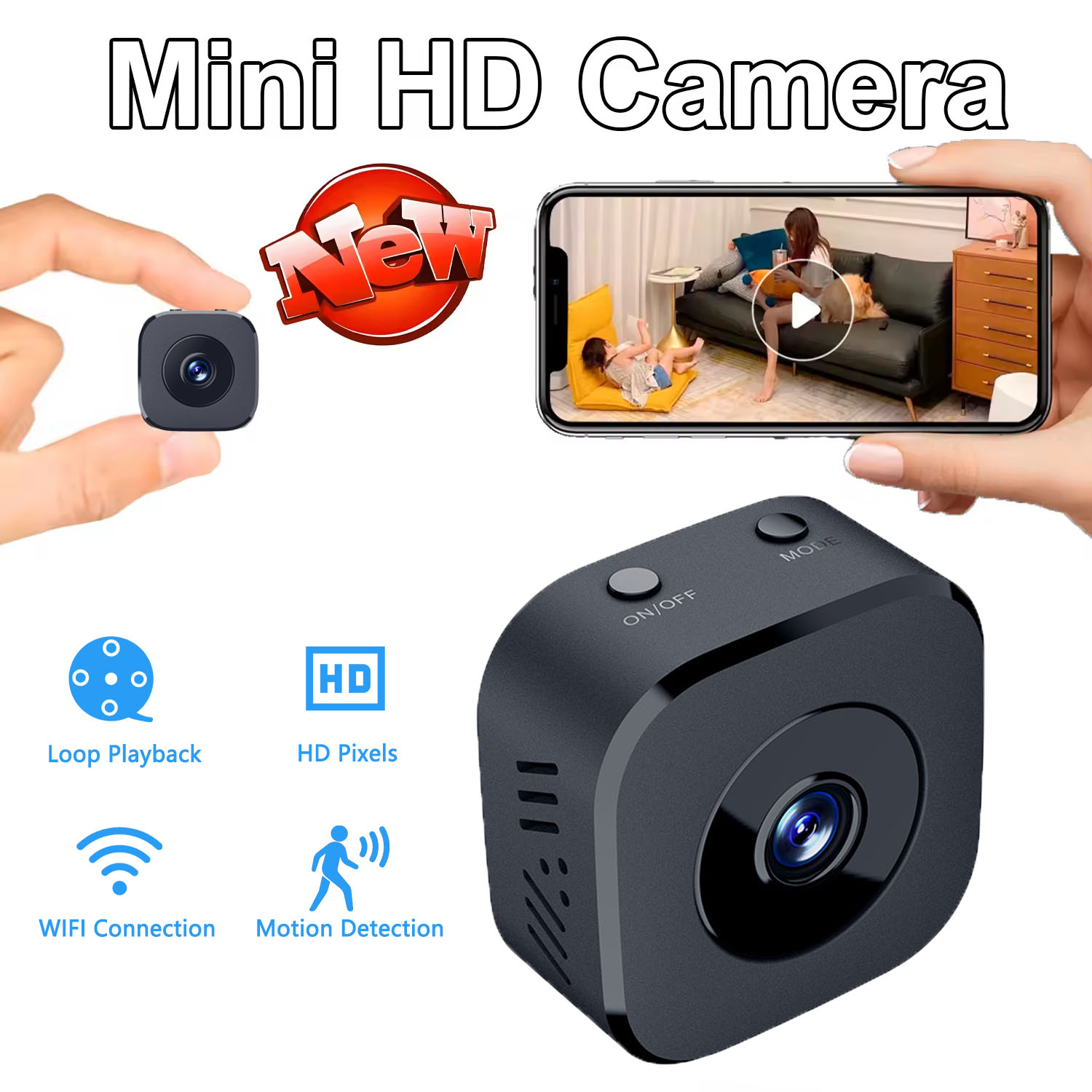 Home Security Technician - Telecamera di sicurezza 4K Mini visione