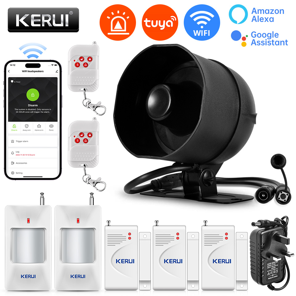 Home Security Technician - KERUI 120db Sirena Sistema di Allarme