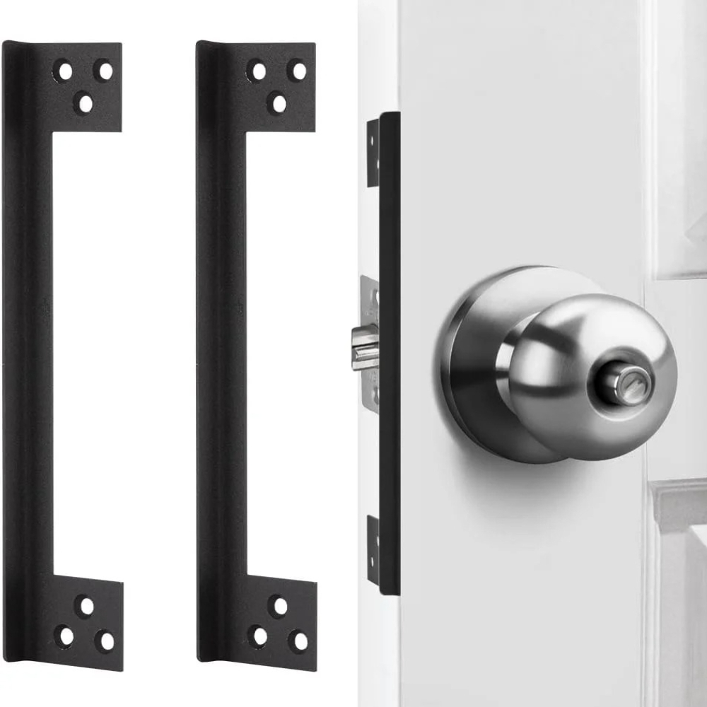 Home Security Land - Protezione per Serratura Porta, Piastra di