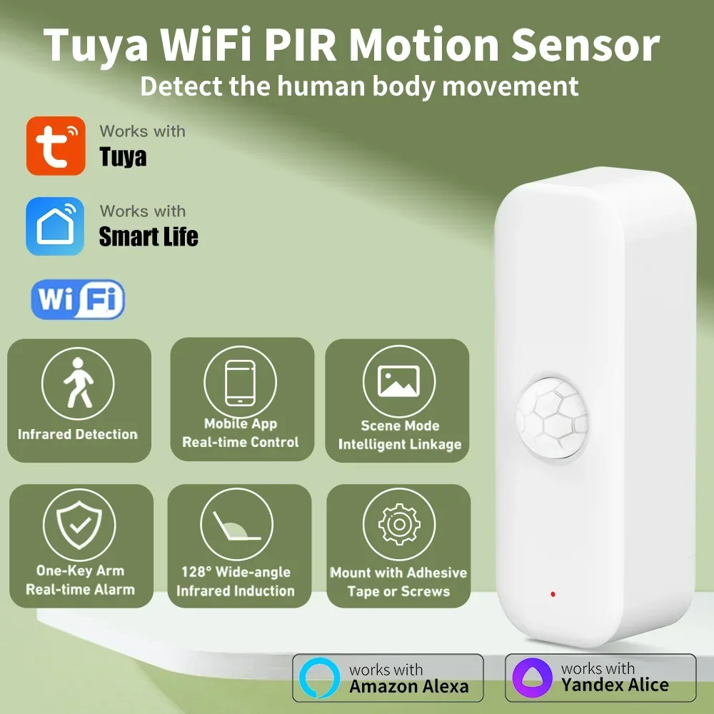 Home Security App - Tuya WiFI Sensore di movimento PIR