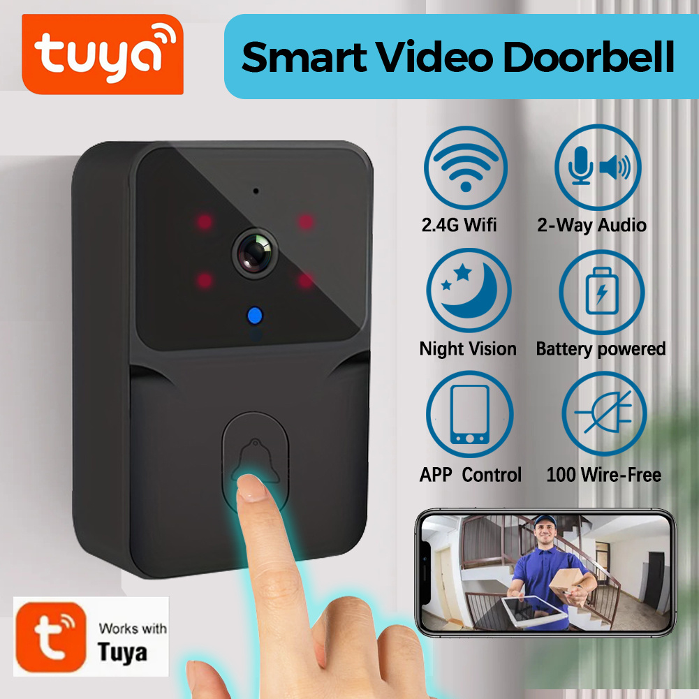 Home Security Technician - Campanello Video Smart Wireless Tuya, Telecamera