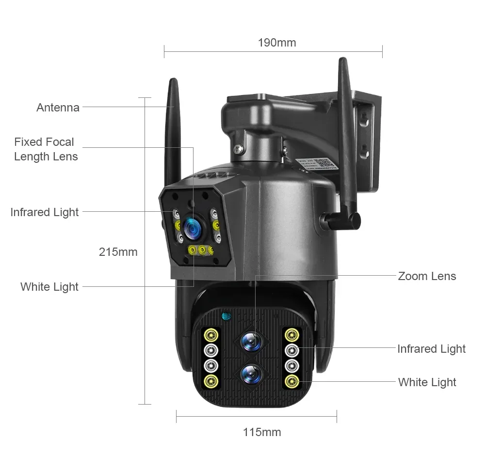 Telecamera PTZ 4G CCTV con Dop - Ip Camera Outdoor 4K recensione e prezzo