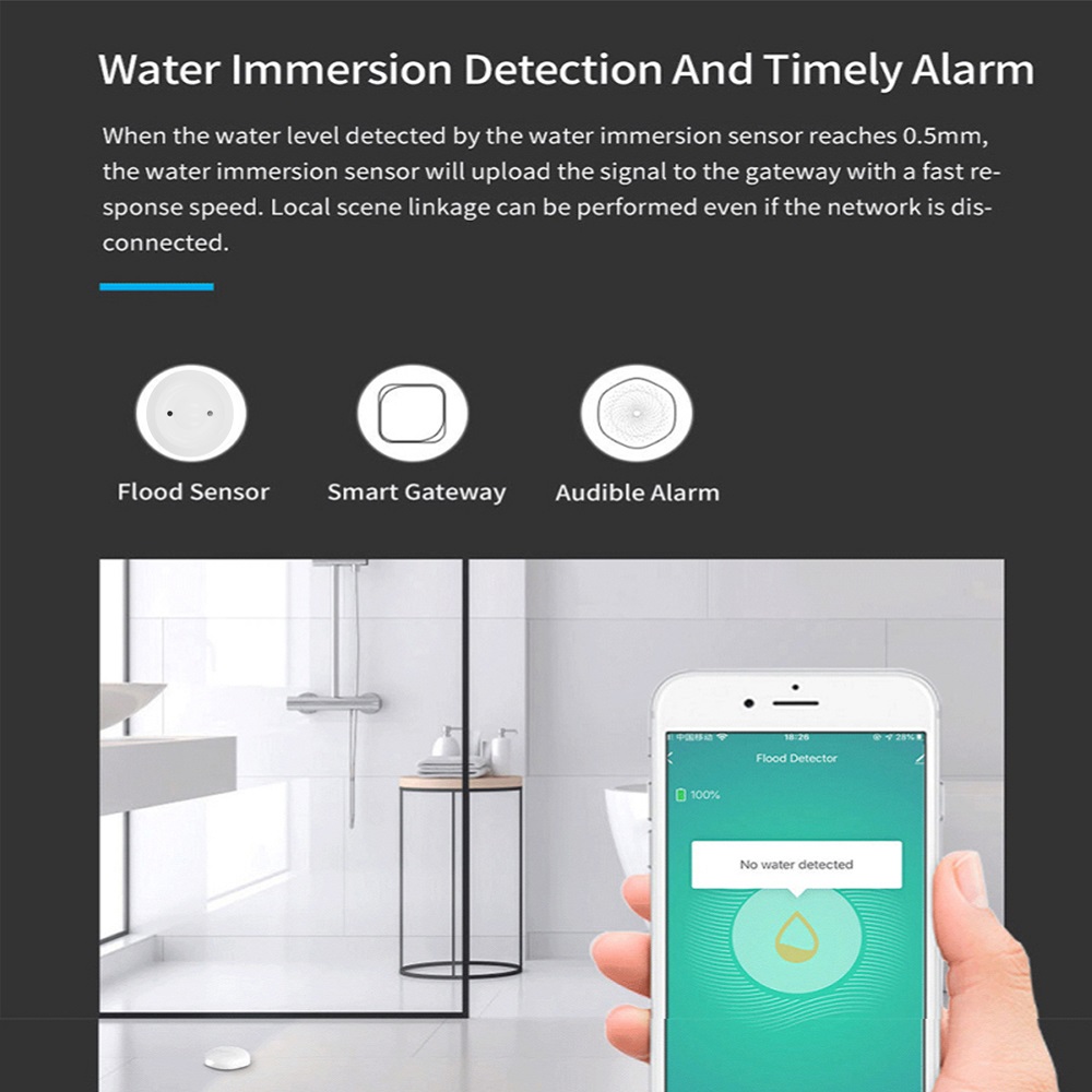 Tuya Sensore di Perdite D'acqu - Home Security App recensione e prezzo