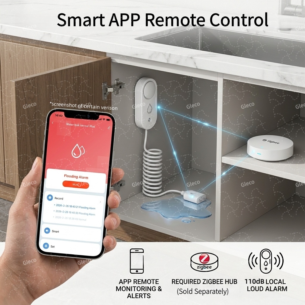 Sensore di perdite d'acqua Zig - Home Security App recensione e prezzo