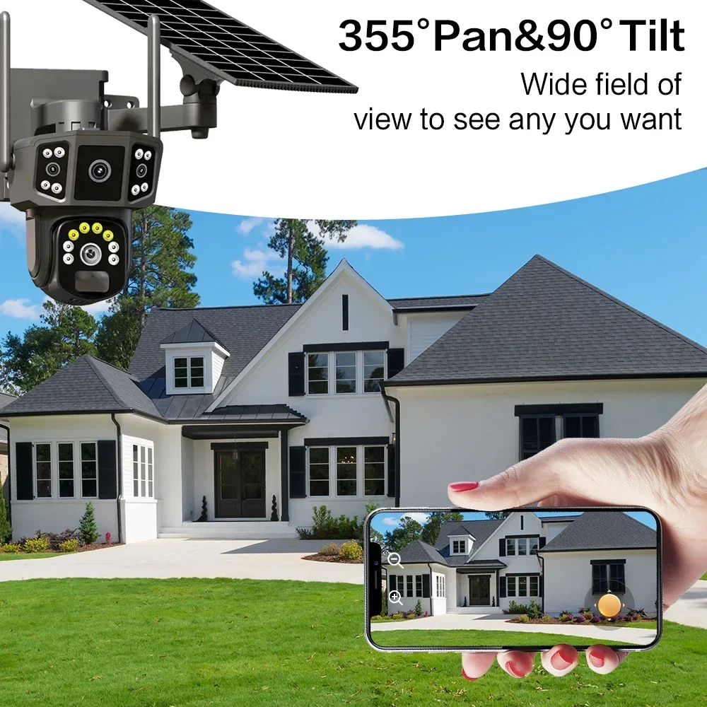 Telecamera Solare WIFI 4G SIM  - Ip Camera Outdoor 4K recensione e prezzo