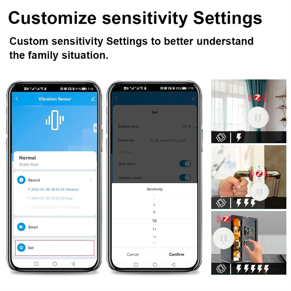 Sensore di Vibrazione Intellig - Home Security App recensione e prezzo