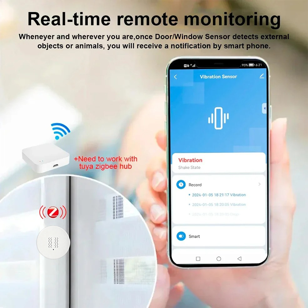 Sensore di Vibrazione Intellig - Home Security App recensione e prezzo