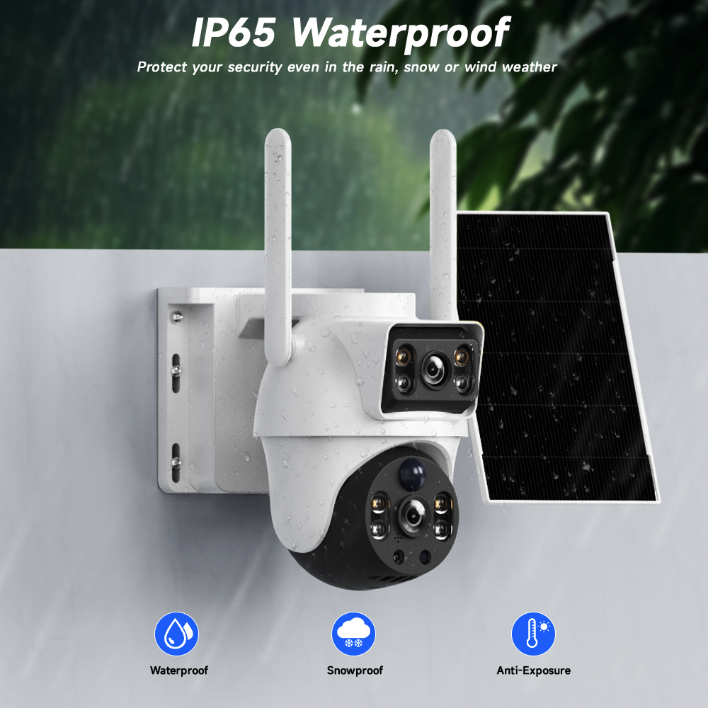 Telecamera solare WiFi Doppie  - Ip Camera Outdoor 4K recensione e prezzo